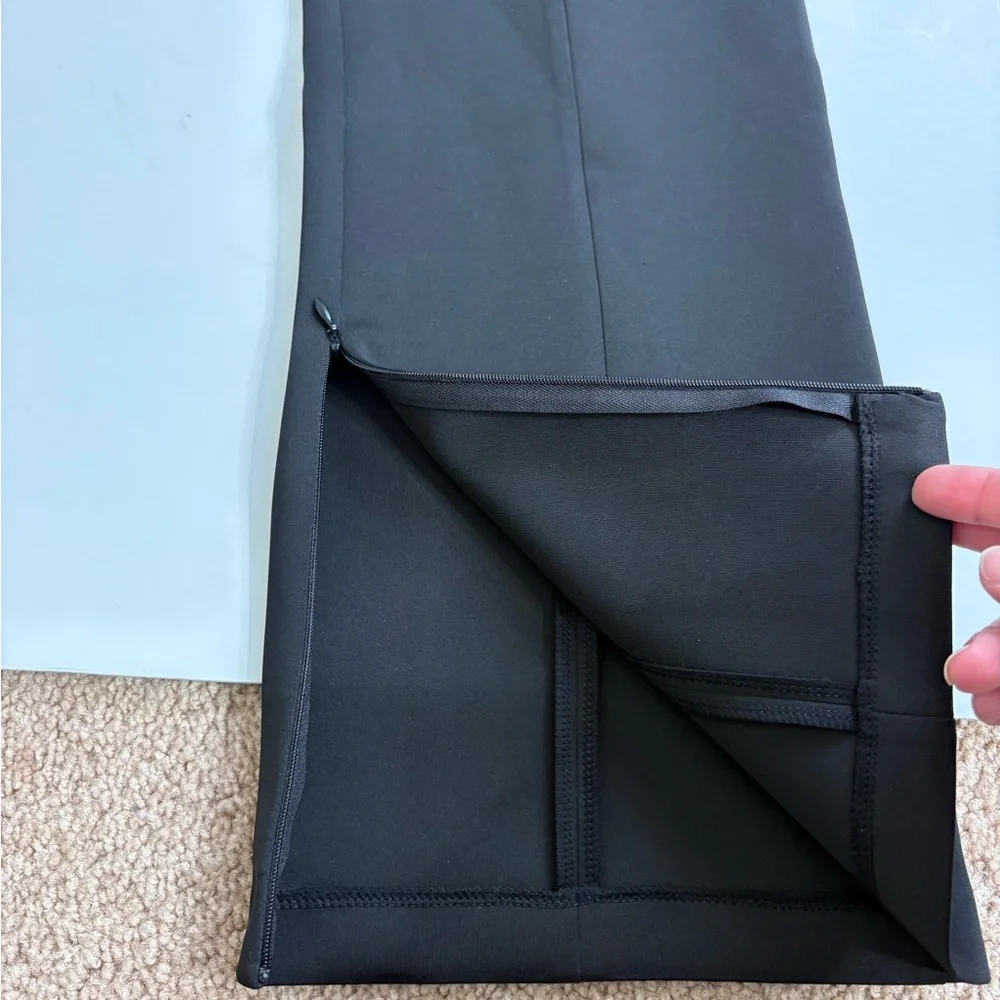 Good American Black Dress Pants Side Zip & Zip Ankles new with Tags Size XL - Picture 7 of 11